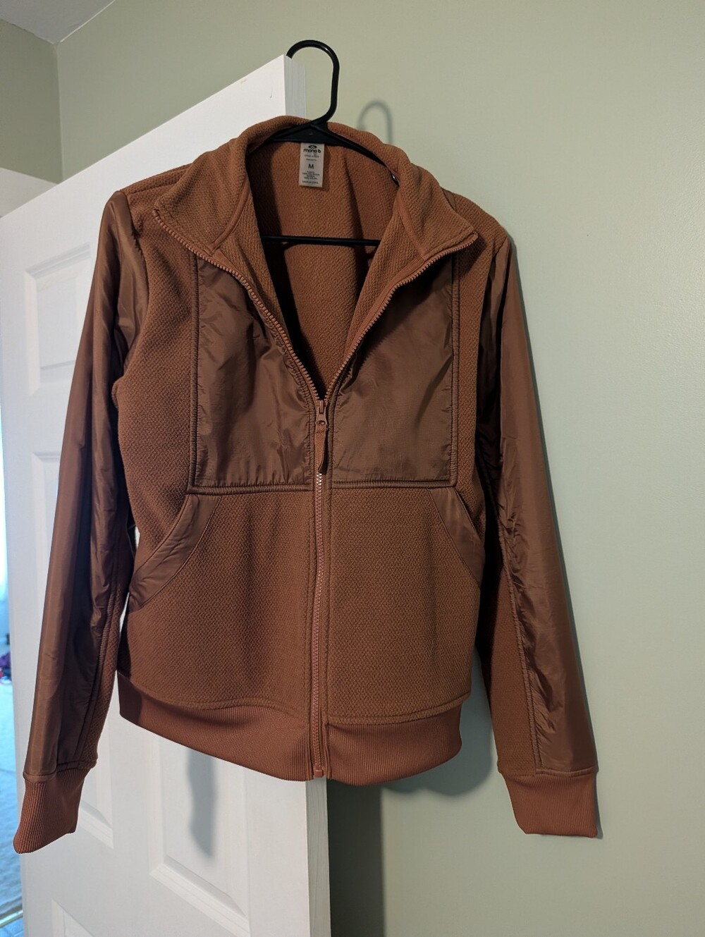 Women’s Brown Fleece Zip Jacket
